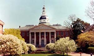 [photo, State House (view from Rowe Blvd.), Annapolis, Maryland]