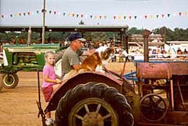 [photo, Tractor exhibition, Cecil County Fair, Fair Hill, Maryland]