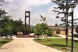 [photo, Clock Tower, Frostburg State University, Frostburg, Maryland]