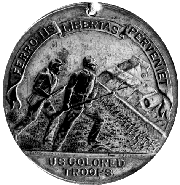 [photo, U.S. Colored Troops medal, 1864]