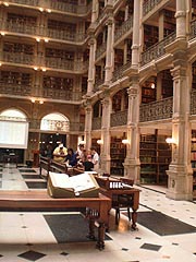 [photo, George Peabody Library, East Mount Vernon Place, Baltimore, Maryland]