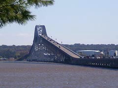 [photo, Governor Harry W. Nice Memorial Bridge over Potomac River, view from Virginia]