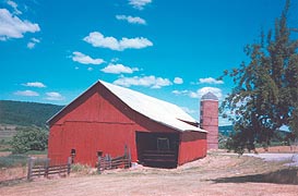 [photo, Barn and brick silo, Sabillasville, Frederick County, Maryland]