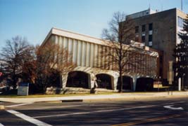 [photo, Council Office Building (north corner), 100 Maryland Ave., Rockville, Maryland]