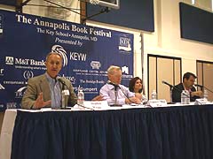 [photo, Annapolis Book Festival, Afghanistan Panel, Annapolis, Maryland]
